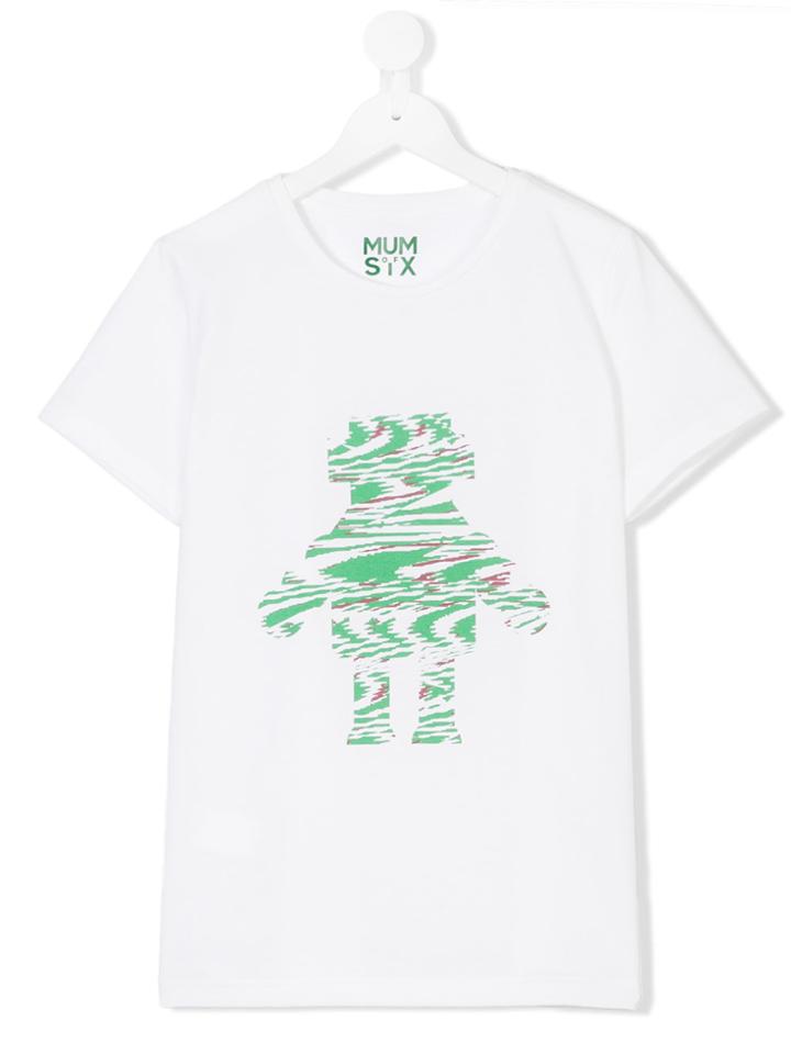 Mumofsix Frog Print T-shirt - White