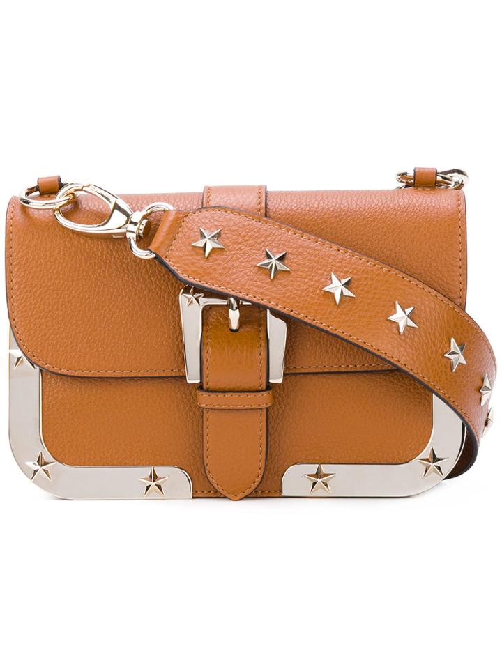 Red Valentino Star Studded Shoulder Bag - Brown