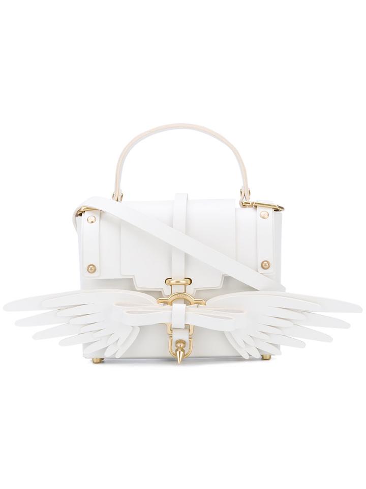 Niels Peeraer - Small Wings Tote - Women - Leather - One Size, White, Leather