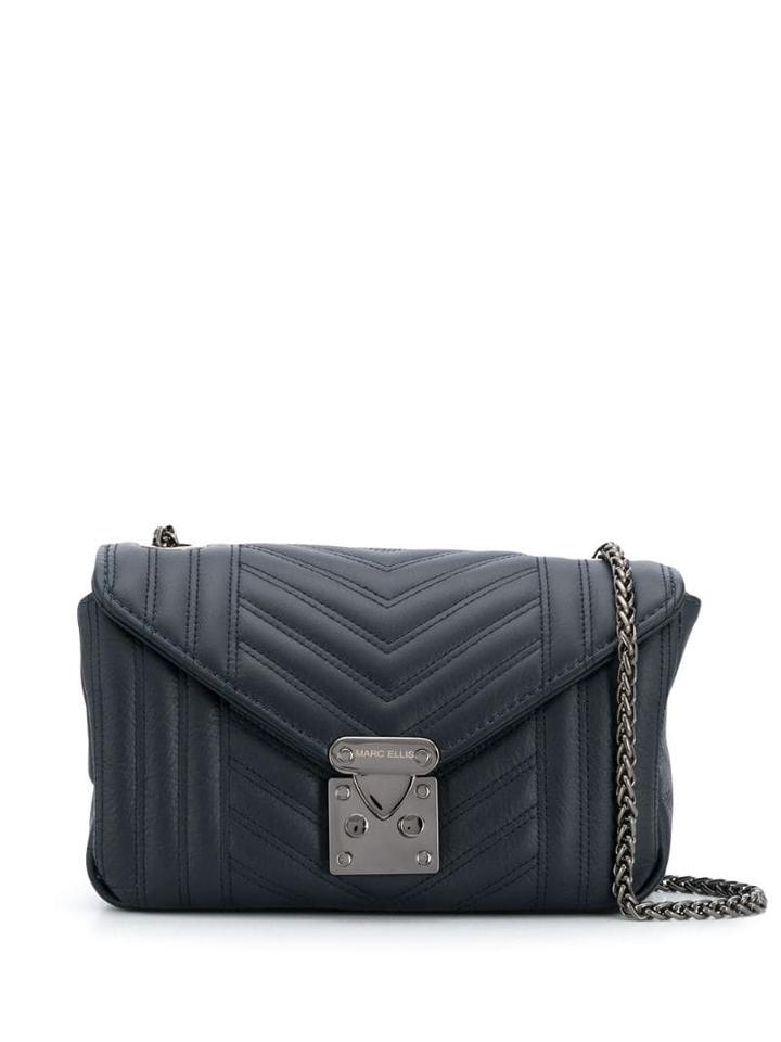 Marc Ellis Quilted Logo Bag - Blue
