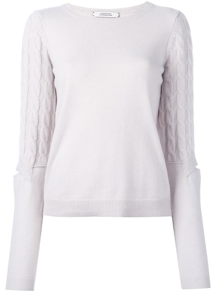 Dorothee Schumacher Cable Knit Jumper, Women's, Size: 3, Nude/neutrals, Cashmere