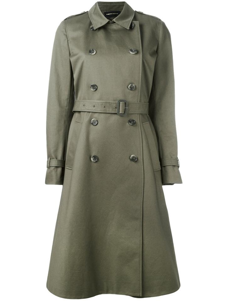 Vanessa Seward - Trench Coat - Women - Cotton/viscose - 38, Women's, Green, Cotton/viscose
