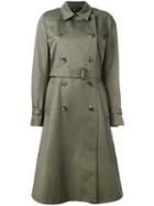 Vanessa Seward - Trench Coat - Women - Cotton/viscose - 38, Women's, Green, Cotton/viscose