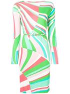 Emilio Pucci Shell Print Belted Dress - Green
