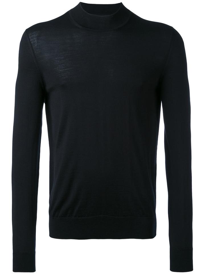 Fitted Knitted Sweater - Men - Wool - S, Black, Wool, Maison Margiela