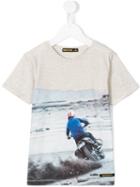 Finger In The Nose Motorbike Print T-shirt, Boy's, Size: 10 Yrs, Nude/neutrals