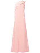 Lanvin Ruffled One-shoulder Gown - Pink & Purple
