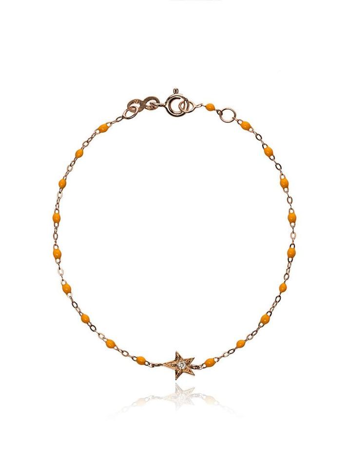 Gigi Clozeau Yellow Rg Star Diamond And Rose Gold Bracelet