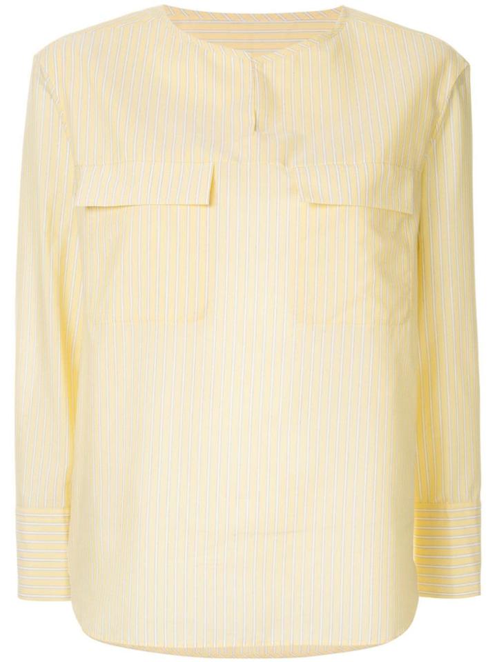 Ballsey Striped Blouse - Yellow