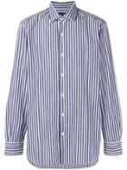 Barba Striped Button Shirt - Blue