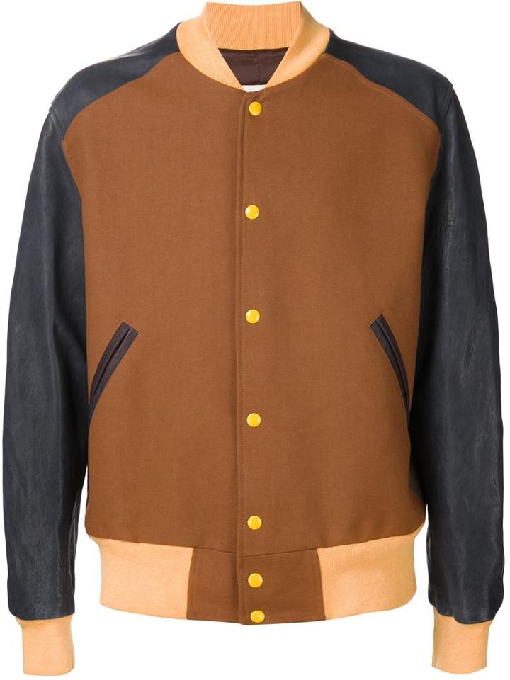 Maison Margiela Colour Block Bomber Jacket