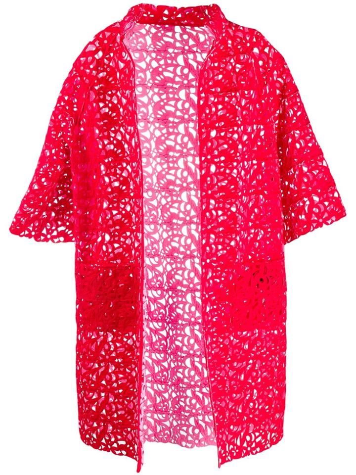 Gianluca Capannolo Floral Embroidered Coat