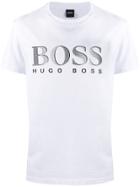Boss Hugo Boss Logo Print Crew Neck T-shirt - White