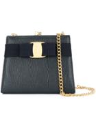 Salvatore Ferragamo Vintage Vara Ribbon Chain Bag - Blue