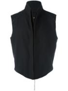 Cedric Jacquemyn High Neck Vest, Men's, Size: 48, Black, Virgin Wool