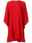 Valentino Floral Kaftan Dress - Red