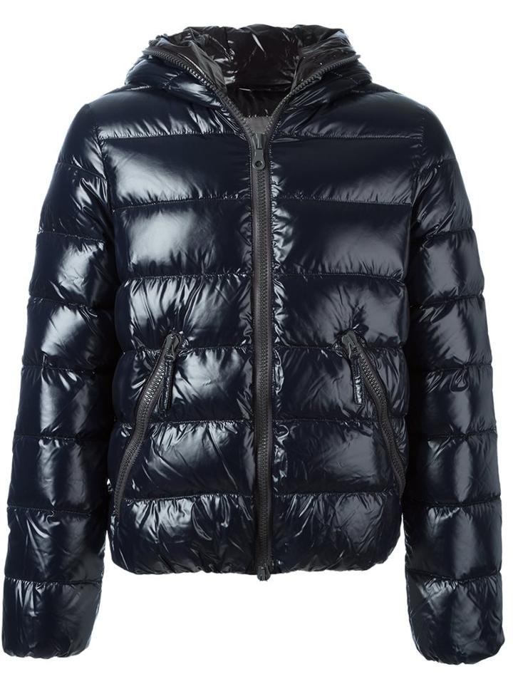 Duvetica Glossy Padded Jacket, Men's, Size: 50, Blue, Polyamide/feather Down