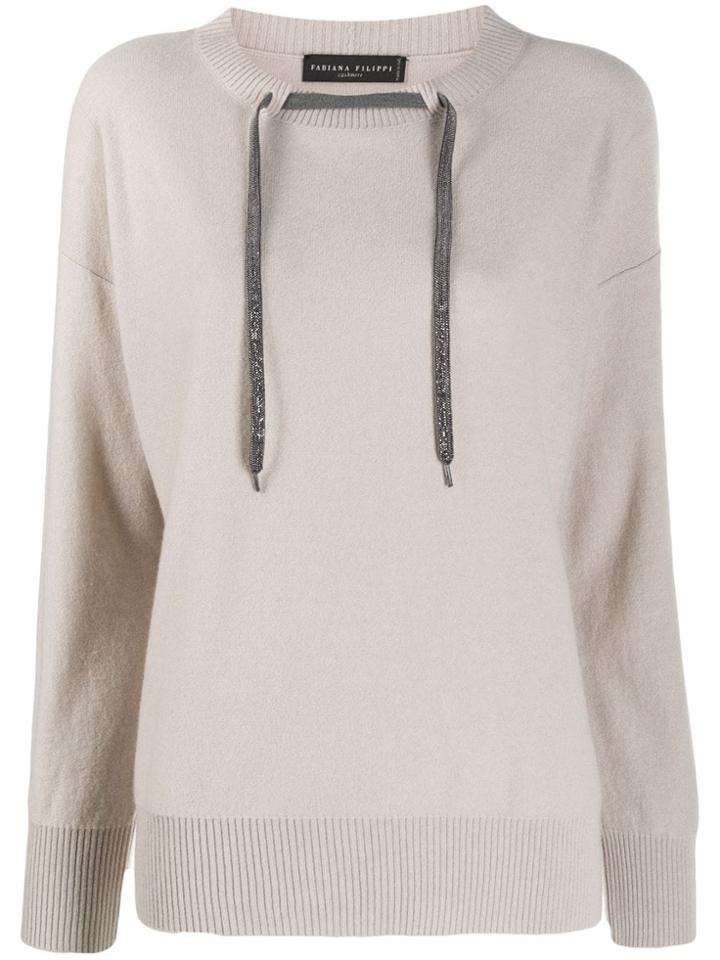 Fabiana Filippi Drawstring Cashmere Sweater - Neutrals