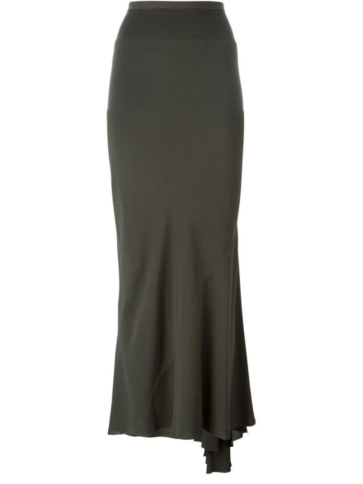 Rick Owens Pleated Back Maxi Skirt