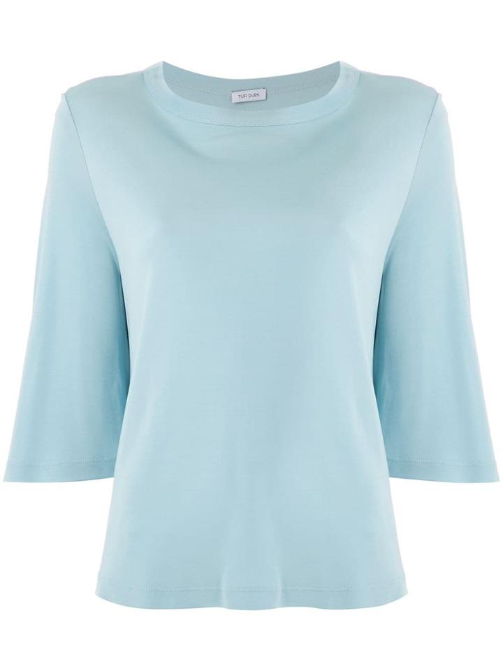 Tufi Duek 3/4 Sleeves Blouse - Blue