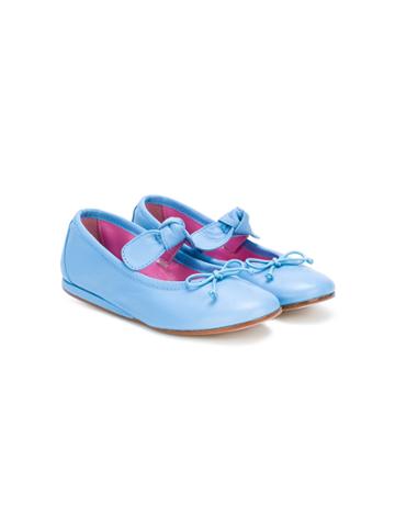 Mi Mi Sol Buckle Strap Ballerinas - Blue