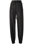 Msgm High Rise Tapered Trousers - Black