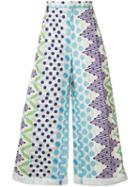 Walter Van Beirendonck Pre-owned Geometric Printed Loose-fit Trousers