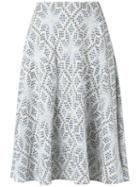 Cecilia Prado - Knit Midi Skirt - Women - Acrylic/lurex/viscose - M, Grey, Acrylic/lurex/viscose