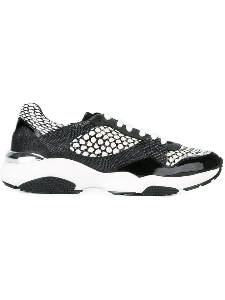 Salvatore Ferragamo Animal Print Panel Sneakers