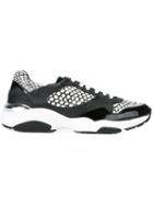 Salvatore Ferragamo Animal Print Panel Sneakers