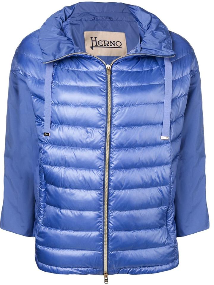 Herno Metallic Puffer Jacket - Blue
