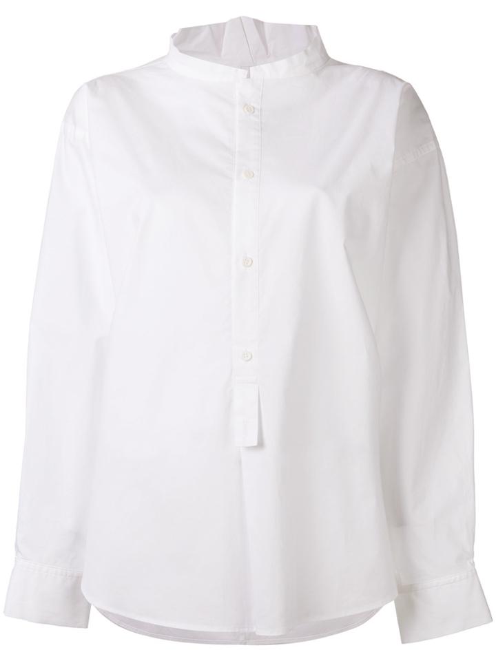 Y's Band Collar Shirt - White