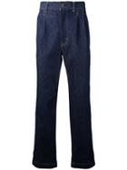 Junya Watanabe Comme Des Garçons Man - Drop-crotch Cropped Jeans - Men - Cotton/polyurethane - S, Blue, Cotton/polyurethane