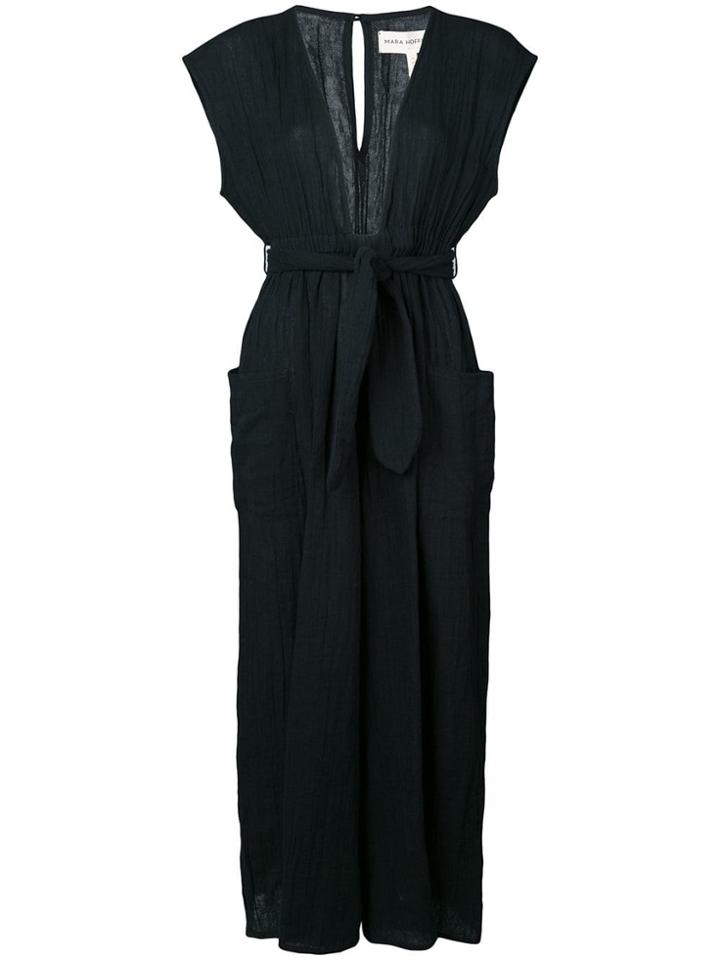 Mara Hoffman Whitney V-neck Jumpsuit - Black