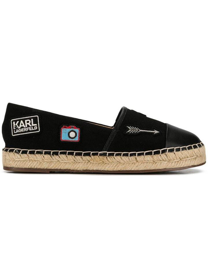 Karl Lagerfeld Kamini K-pins Espadrilles - Black