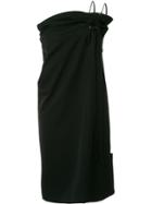 Comme Des Garçons Vintage Drawstring One Shoulder Dress - Black