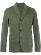 Aspesi Three Button Blazer, Men's, Size: Xxl, Green, Cotton