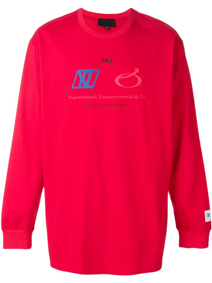 Xander Zhou Crew Neck Sweatshirt - Red