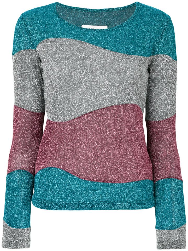 Mm6 Maison Margiela Lurex Panel Jumper - Multicolour