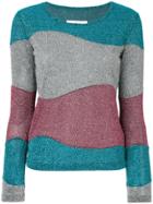 Mm6 Maison Margiela Lurex Panel Jumper - Multicolour