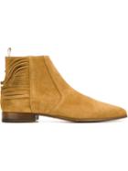 Saint Laurent Hedi Ankle Boots, Men's, Size: 43, Brown, Suede/leather