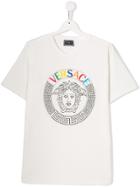 Young Versace Teen Medusa Head T-shirt - White
