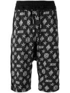 Ktz - Monogram Harem Shorts - Unisex - Cotton - S, Black, Cotton