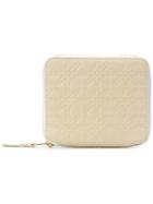 Comme Des Garçons Wallet Textured Leather Wallet - White