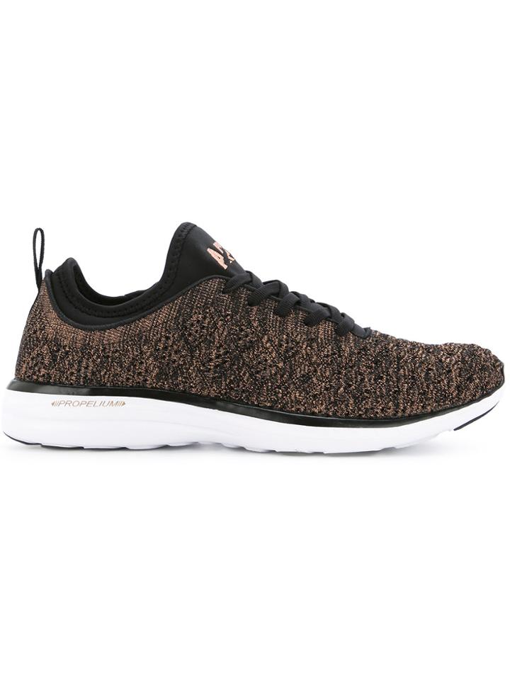 Apl Mélange Lace-up Sneakers - Black