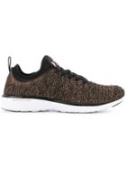 Apl Mélange Lace-up Sneakers - Black