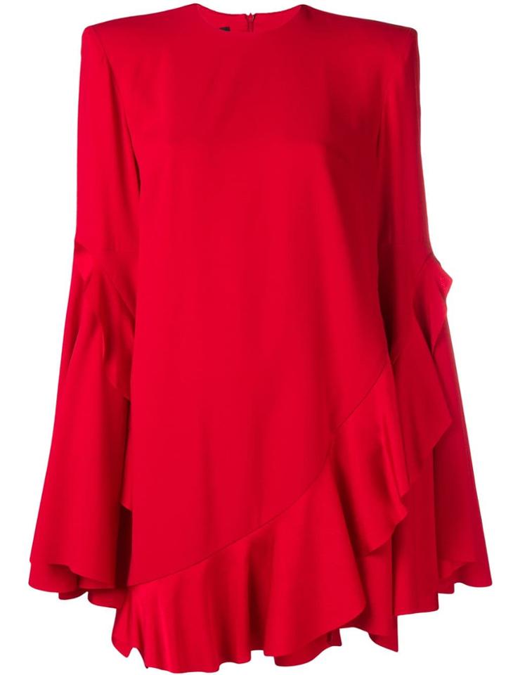 Alex Perry Flared Ruffled Dress
