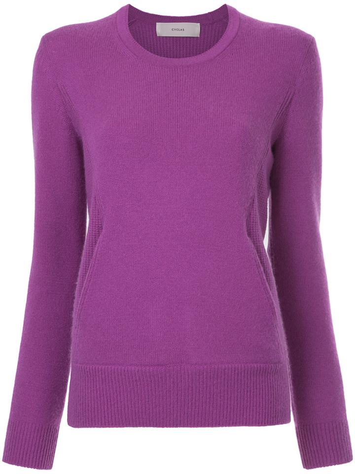 Cyclas Round Neck Jumper - Pink & Purple