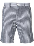Sun 68 Striped Shorts - Grey