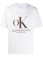 Calvin Klein Jeans Est. 1978 Ok Logo T-shirt - White